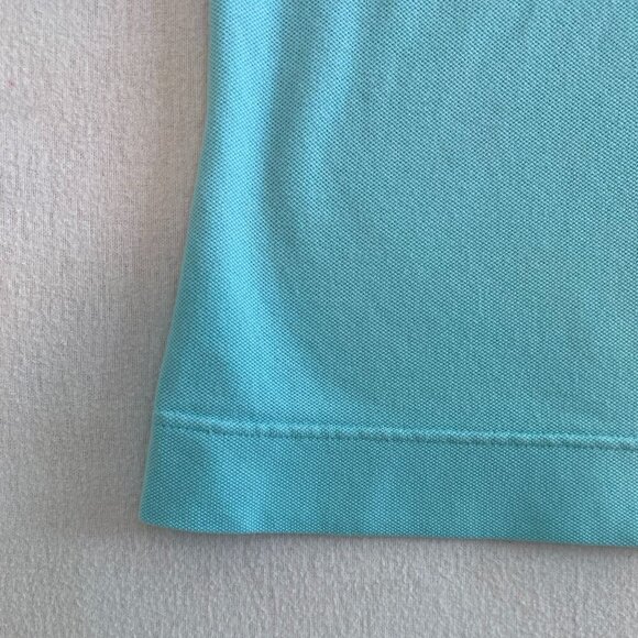 Vintage Lacoste polo shirt Women's Small aqua short sleeve preppy timeless - Picture 5 of 7